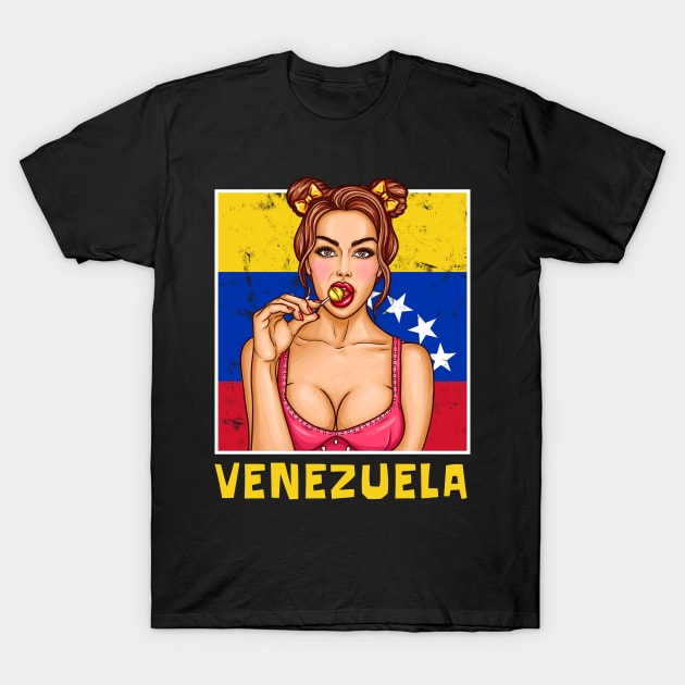 Proud Venezuela Flag, Venezuela gift heritage, Venezuelan girl Boy Friend Venezolano T-Shirt by JayD World